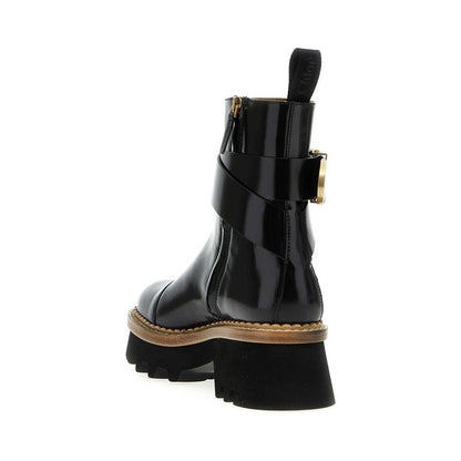 Chloé Owena Leather Boots – EU36/US6 par Chloé | Disponible sur Sandy Store ByNet