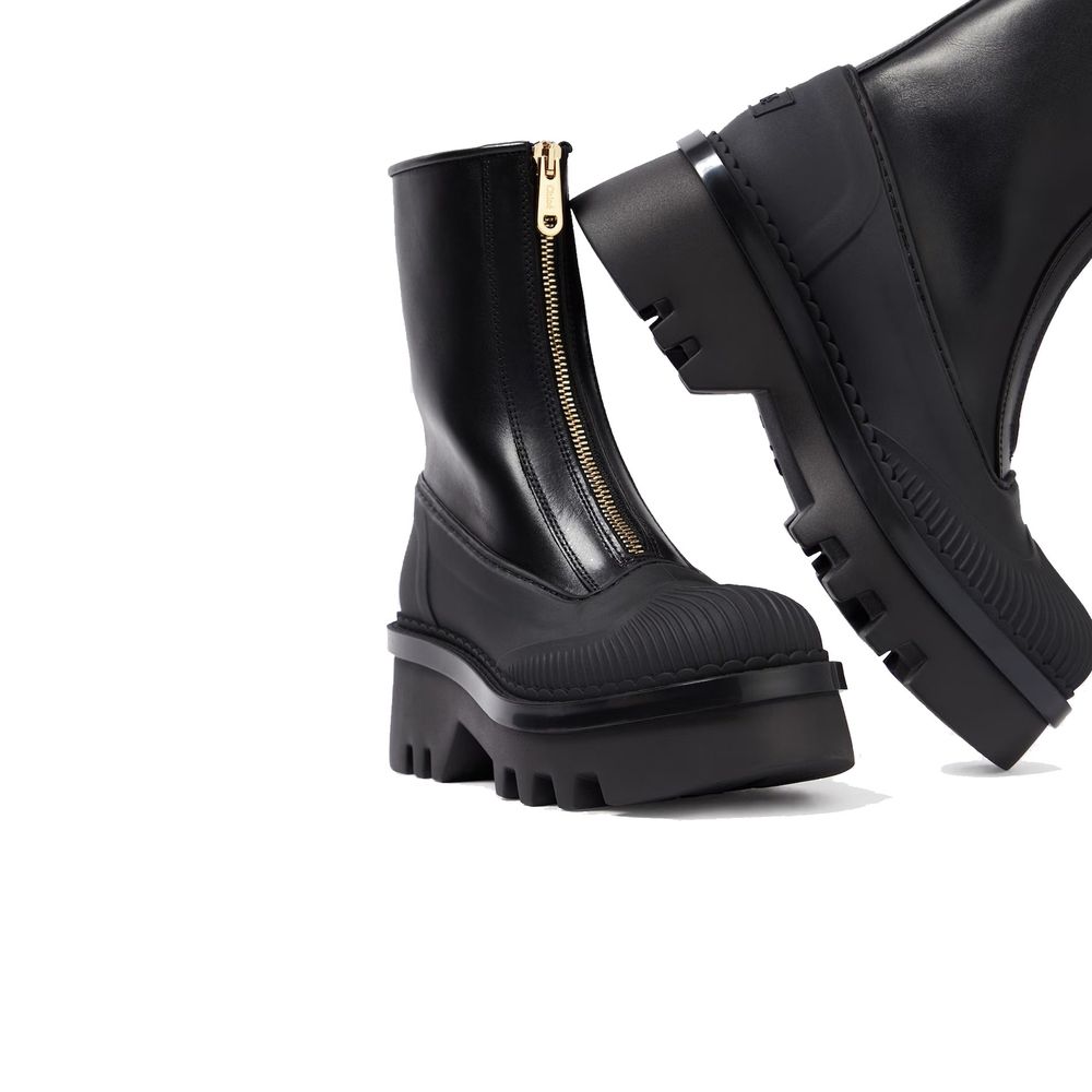 Chloé Raina Leather Boots – EU36/US6 par Chloé | Disponible sur Sandy Store ByNet