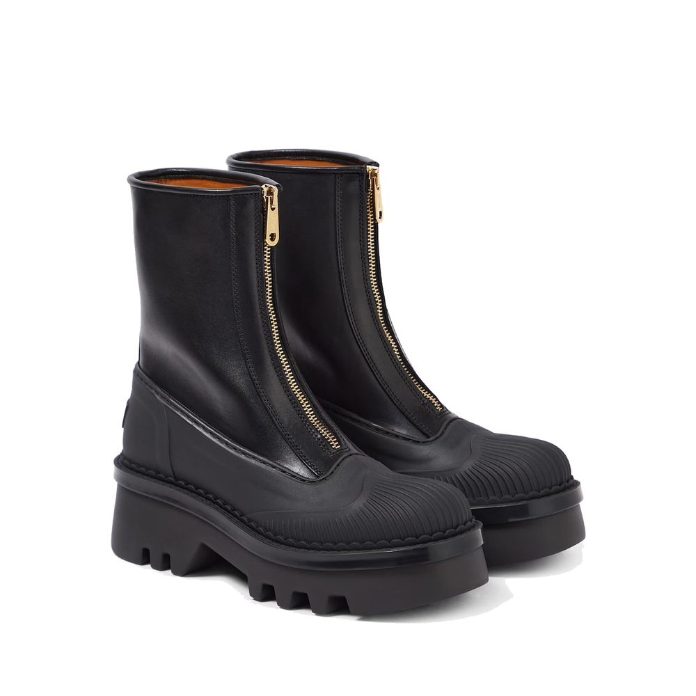 Chloé Raina Leather Boots – EU36/US6 par Chloé | Disponible sur Sandy Store ByNet