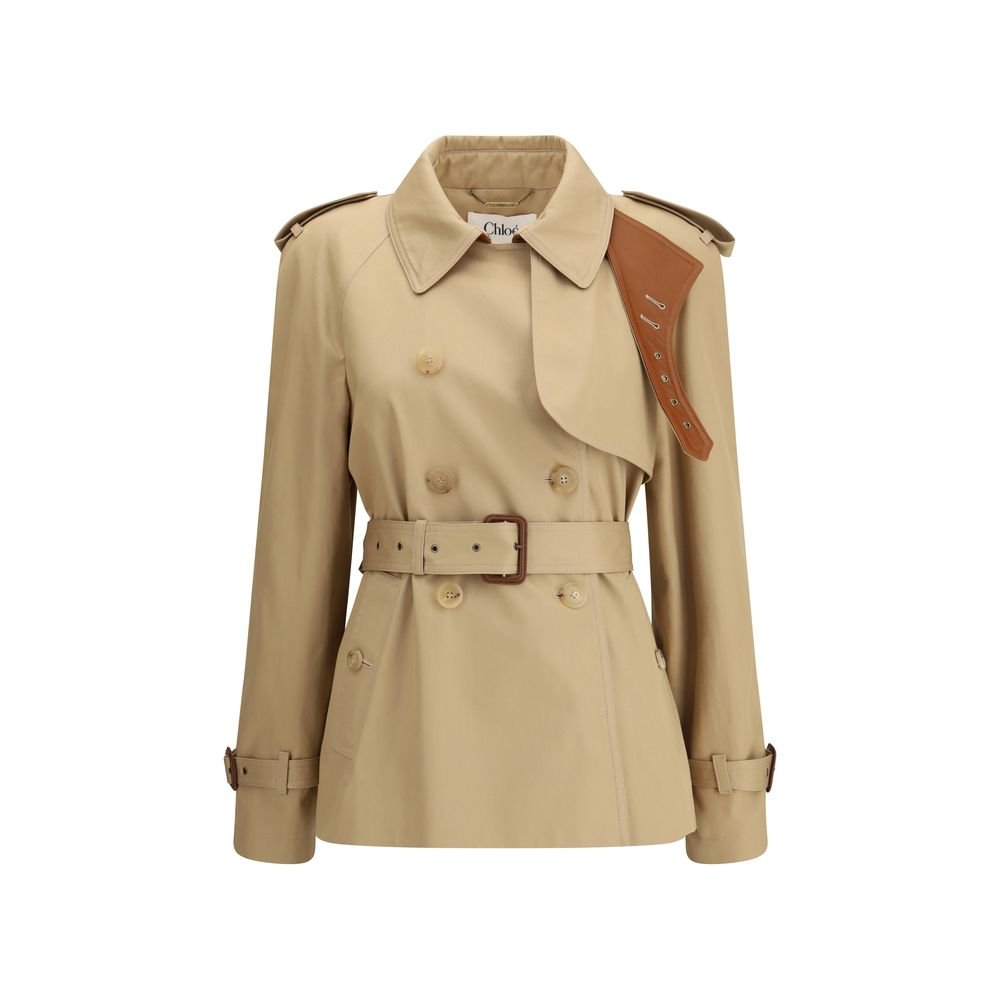 Chloé Short cotton gabardine Trench Coat – IT42 | L par Chloé | Disponible sur Sandy Store ByNet