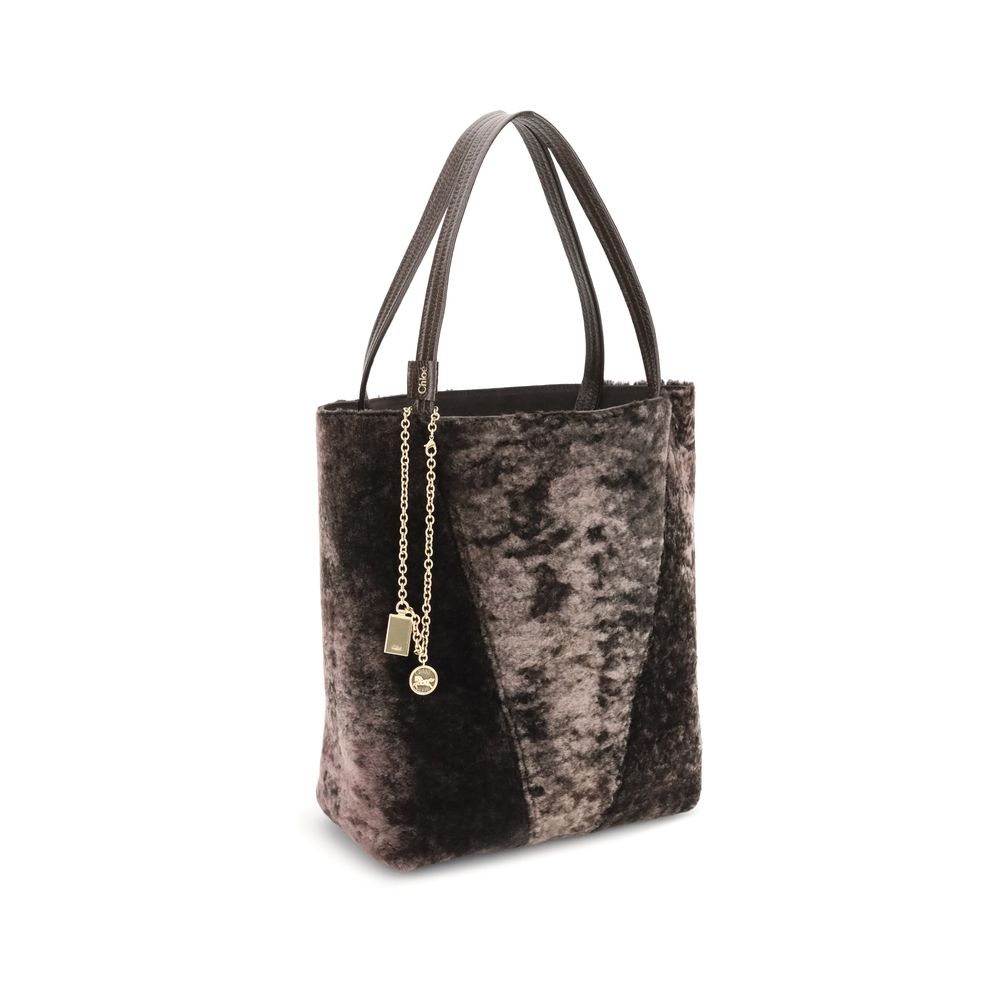 Chloé Spin Shearling Tote Bag – par Chloé | Disponible sur Sandy Store ByNet