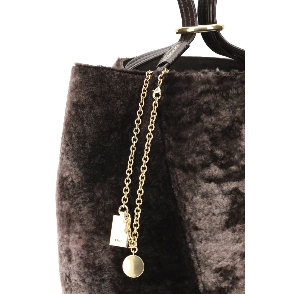 Chloé Spin Shearling Tote Bag – par Chloé | Disponible sur Sandy Store ByNet
