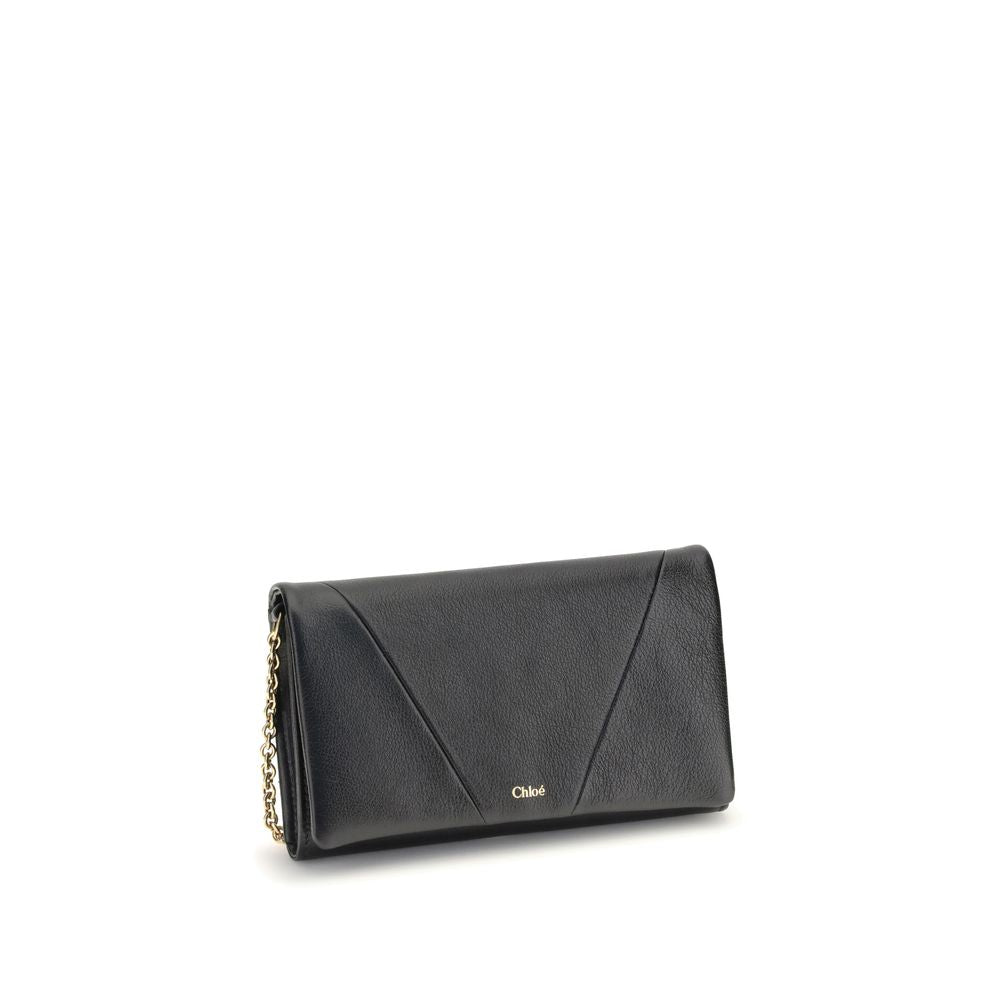 Chloé Spin Wallet with Flap and Chain – par Chloé | Disponible sur Sandy Store ByNet