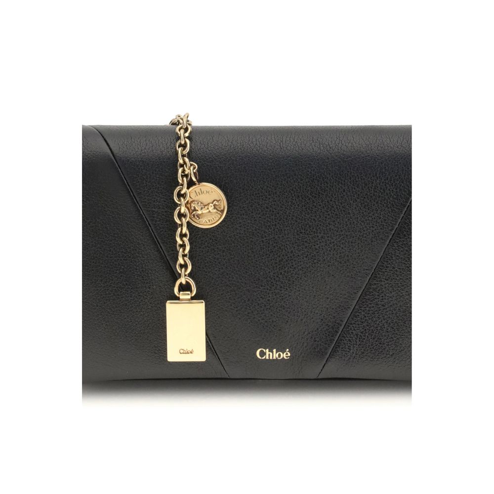 Chloé Spin Wallet with Flap and Chain – par Chloé | Disponible sur Sandy Store ByNet
