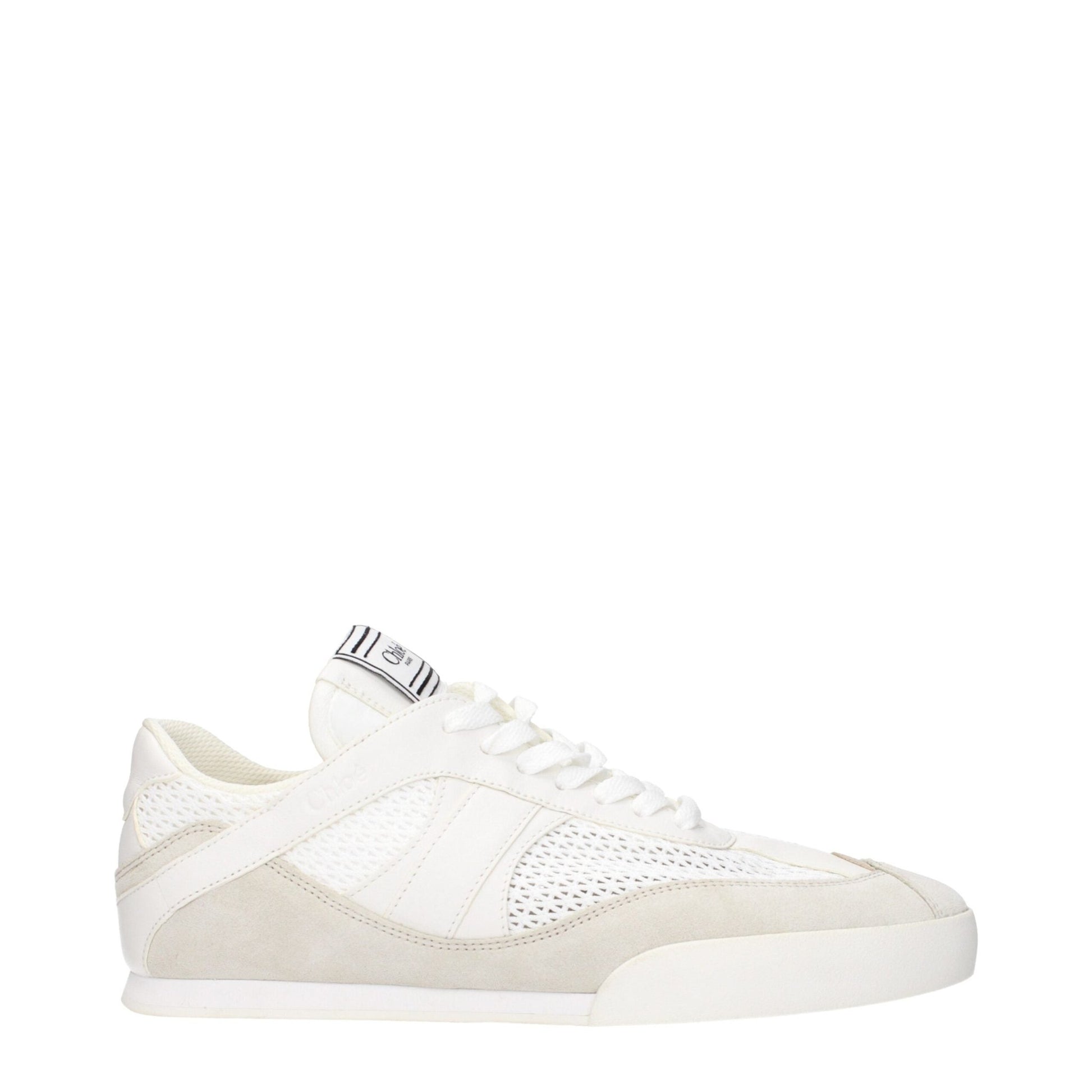 Chloé White Fabric Low Tops – EU40/US10 par Chloé | Disponible sur Sandy Store ByNet