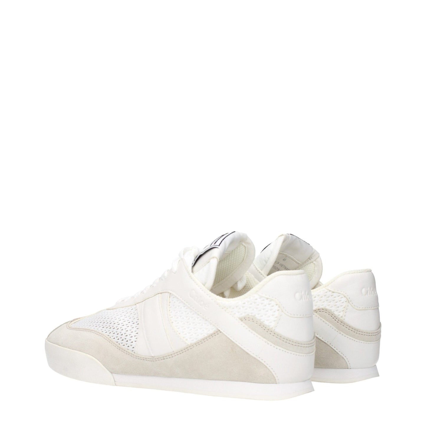Chloé White Fabric Low Tops – EU40/US10 par Chloé | Disponible sur Sandy Store ByNet