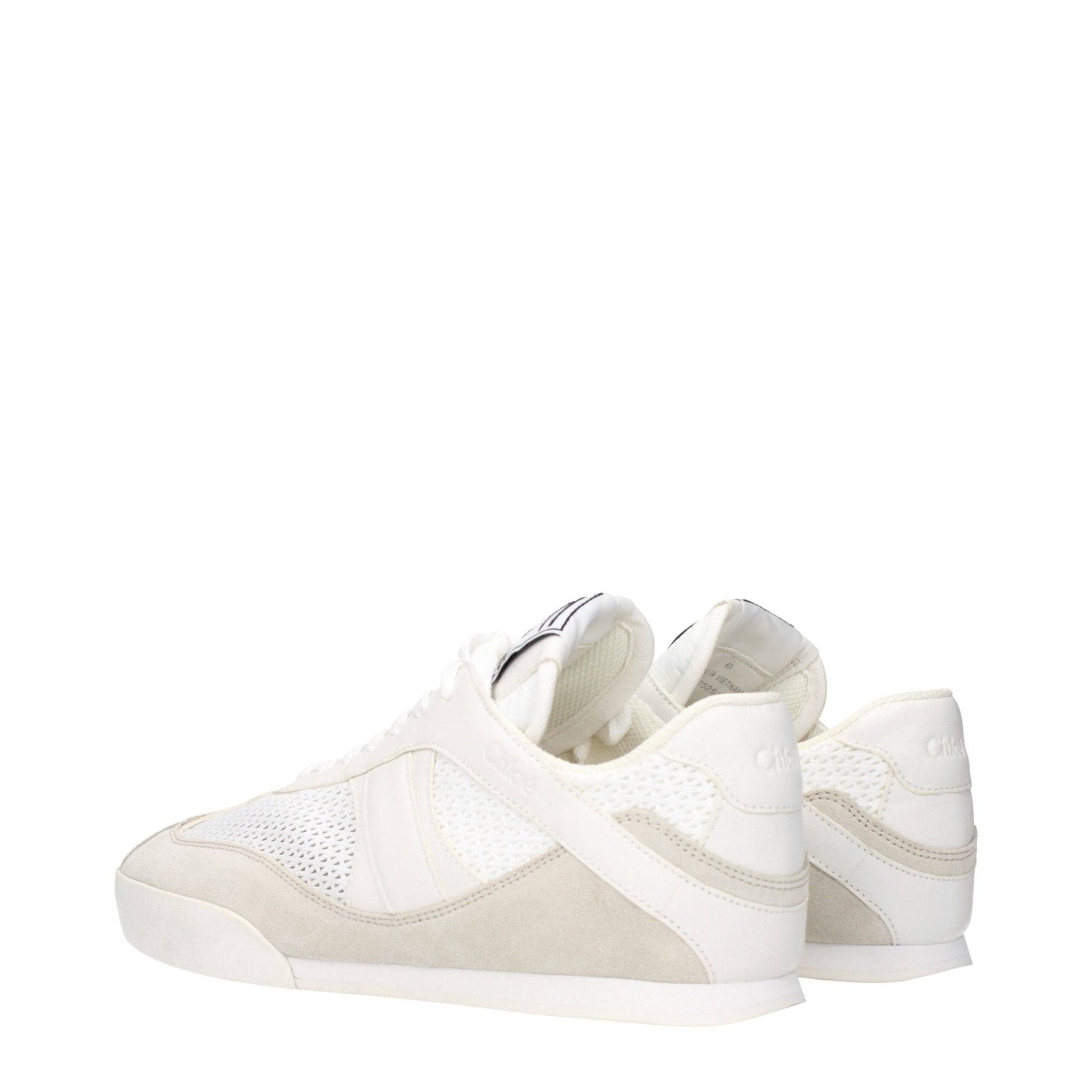 Chloé White Fabric Low Tops – EU40/US10 par Chloé | Disponible sur Sandy Store ByNet