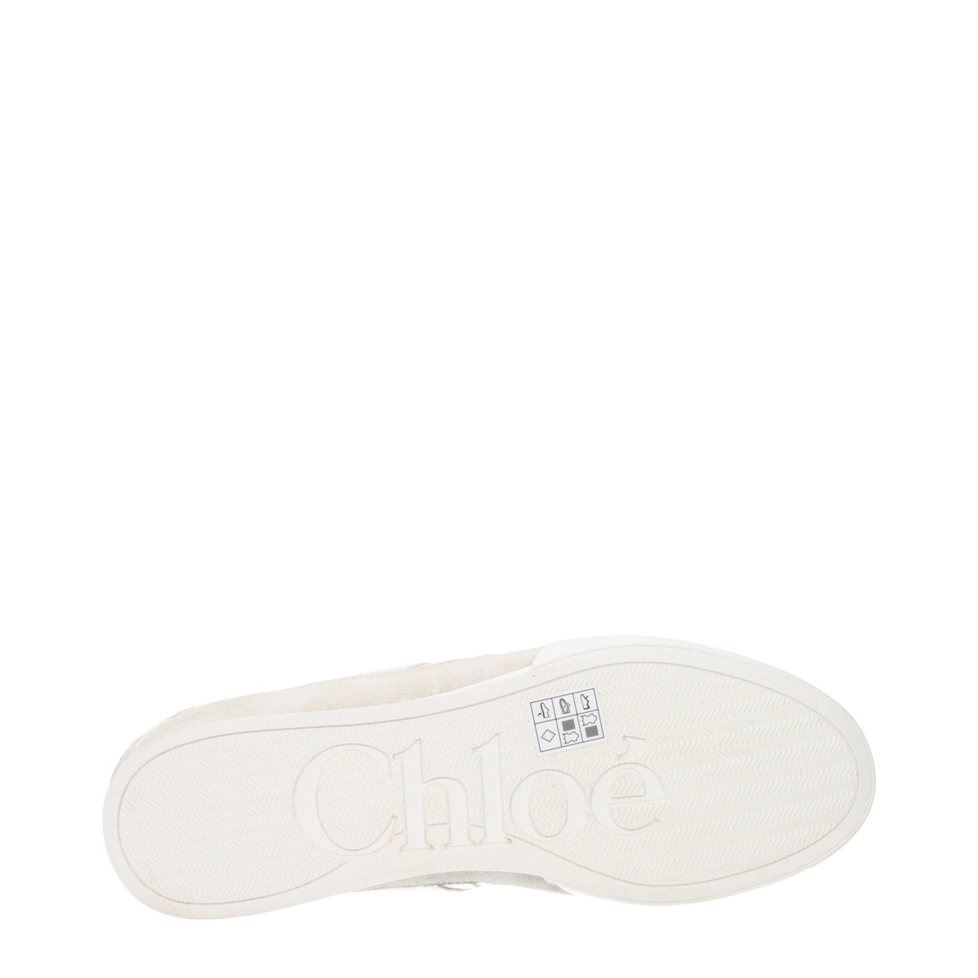 Chloé White Fabric Low Tops – EU40/US10 par Chloé | Disponible sur Sandy Store ByNet