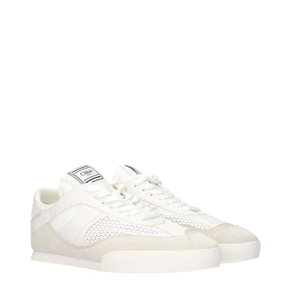 Chloé White Fabric Low Tops – EU40/US10 par Chloé | Disponible sur Sandy Store ByNet