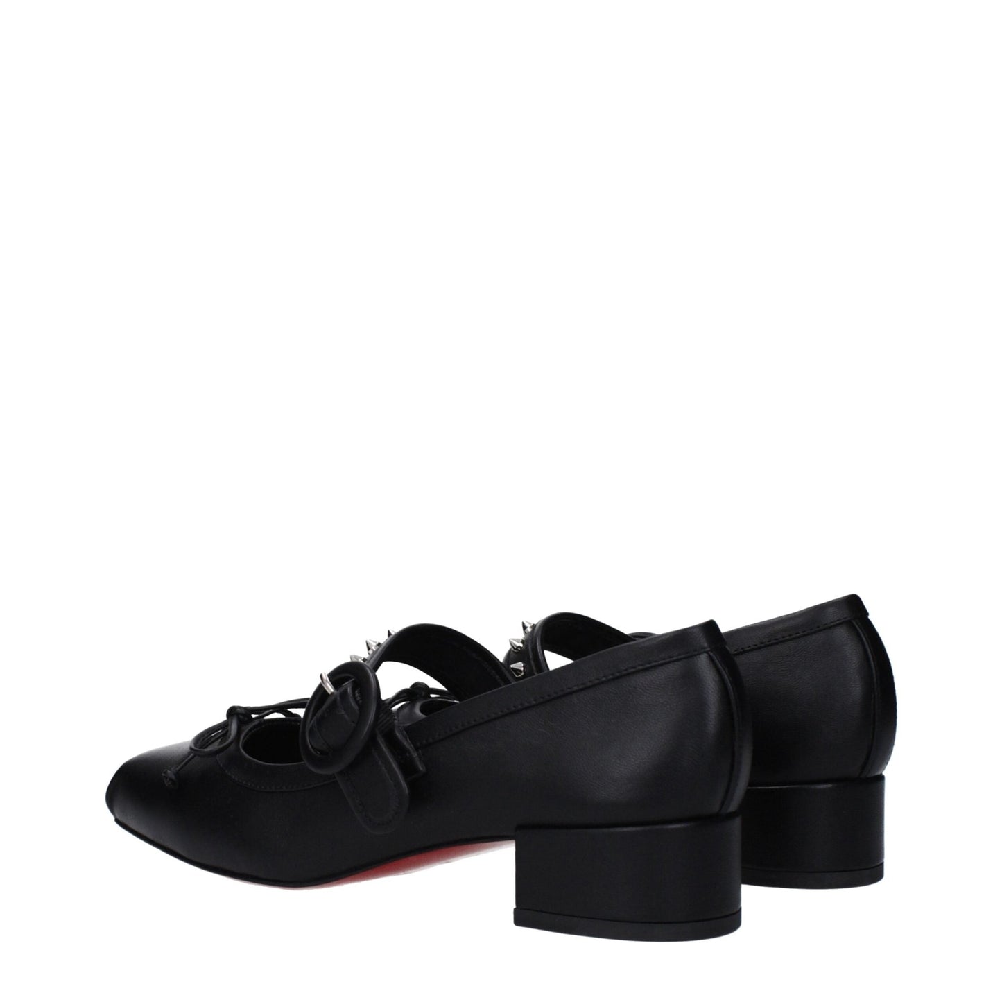 Christian Louboutin Black Leather Ballet Flats – EU39/US9 par Christian Louboutin | Disponible sur Sandy Store ByNet