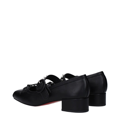 Christian Louboutin Black Leather Ballet Flats – EU39/US9 par Christian Louboutin | Disponible sur Sandy Store ByNet