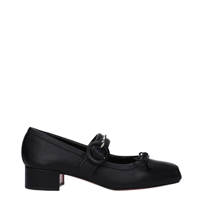 Christian Louboutin Black Leather Ballet Flats – EU39/US9 par Christian Louboutin | Disponible sur Sandy Store ByNet