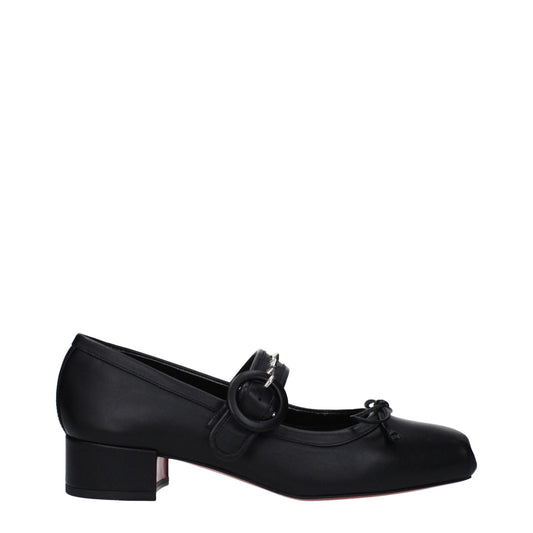 Christian Louboutin Black Leather Ballet Flats – EU39/US9 par Christian Louboutin | Disponible sur Sandy Store ByNet
