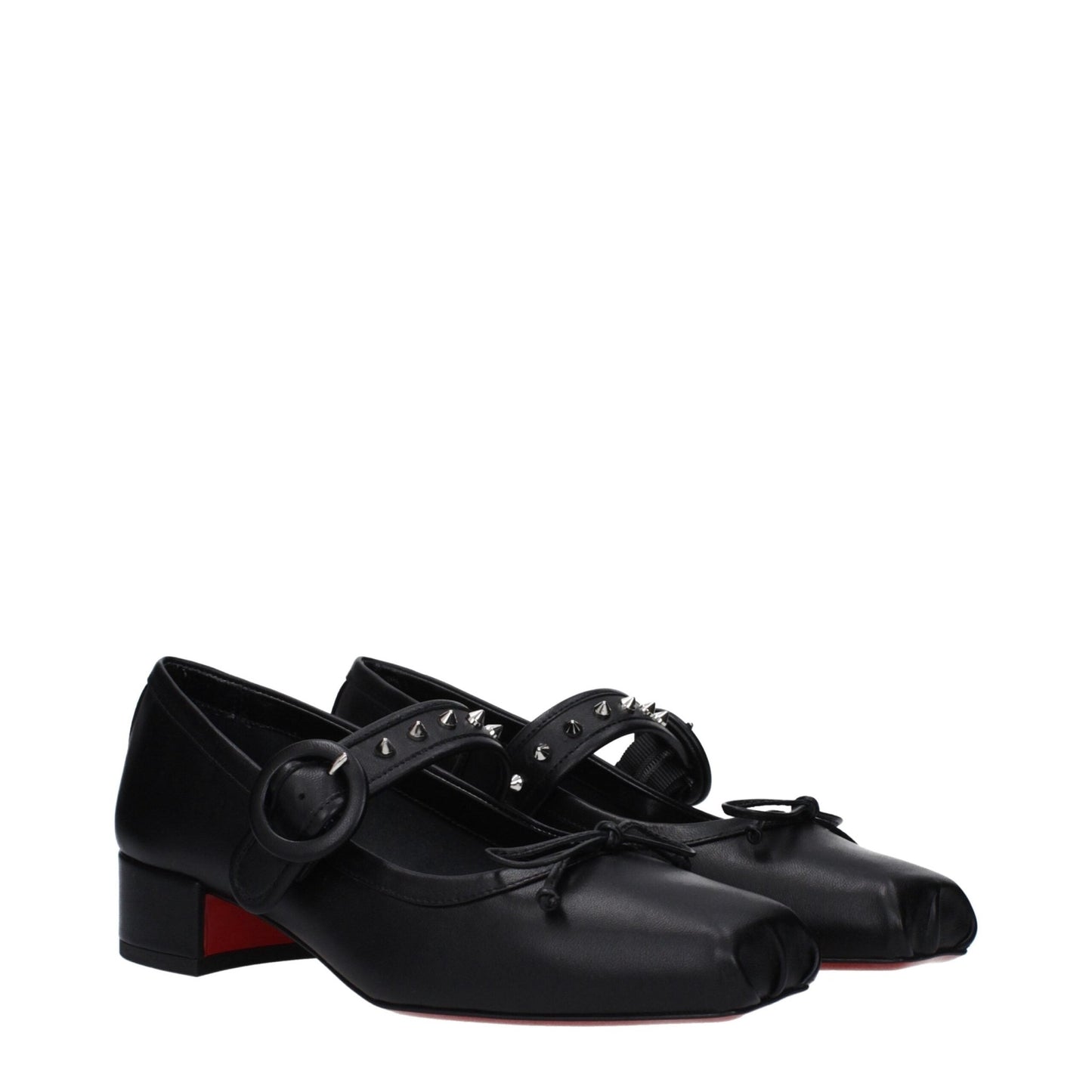 Christian Louboutin Black Leather Ballet Flats – EU39/US9 par Christian Louboutin | Disponible sur Sandy Store ByNet