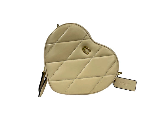 COACH Heart Small Quilted Leather Crossbody Bag Purse - Sandy Store ByNet