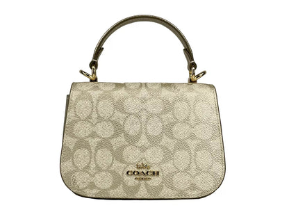 COACH Lysa Top Handle Bag Crossbody Champagne Gold - Sandy Store ByNet