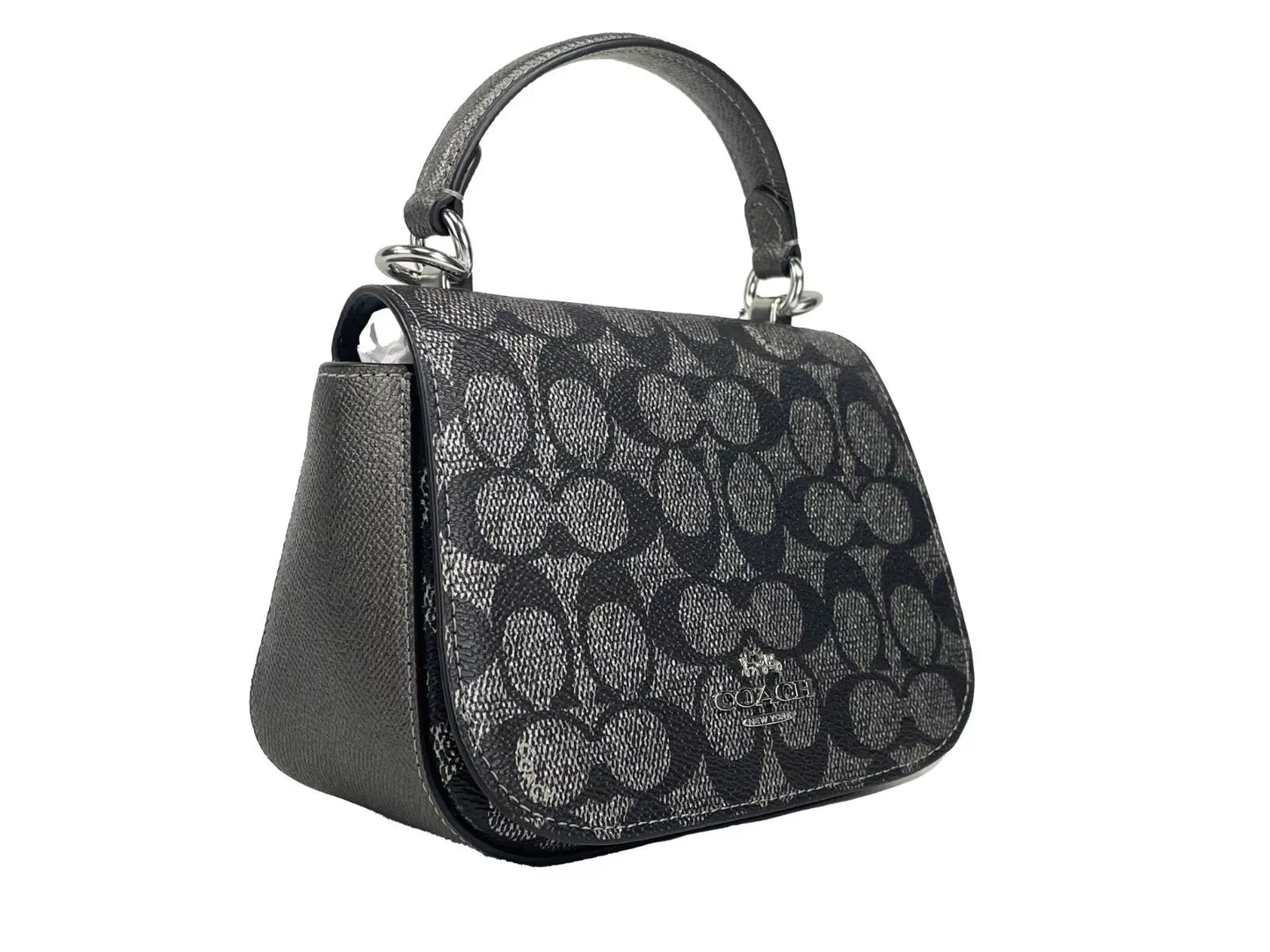 COACH Lysa Top Handle Bag Crossbody Gun Metal - Sandy Store ByNet