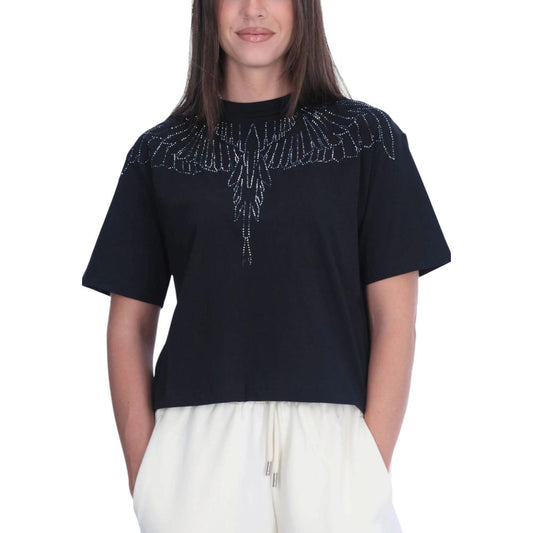 County of Milan Black Cotton T-Shirt – IT44|L par County of Milan | Disponible sur Sandy Store ByNet
