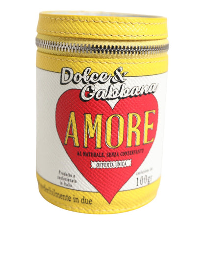 Dolce & Gabbana Amore Leather Multicolor Bag Charm Coin Case Keychain Keyring – par Dolce & Gabbana | Disponible sur Sandy Store ByNet