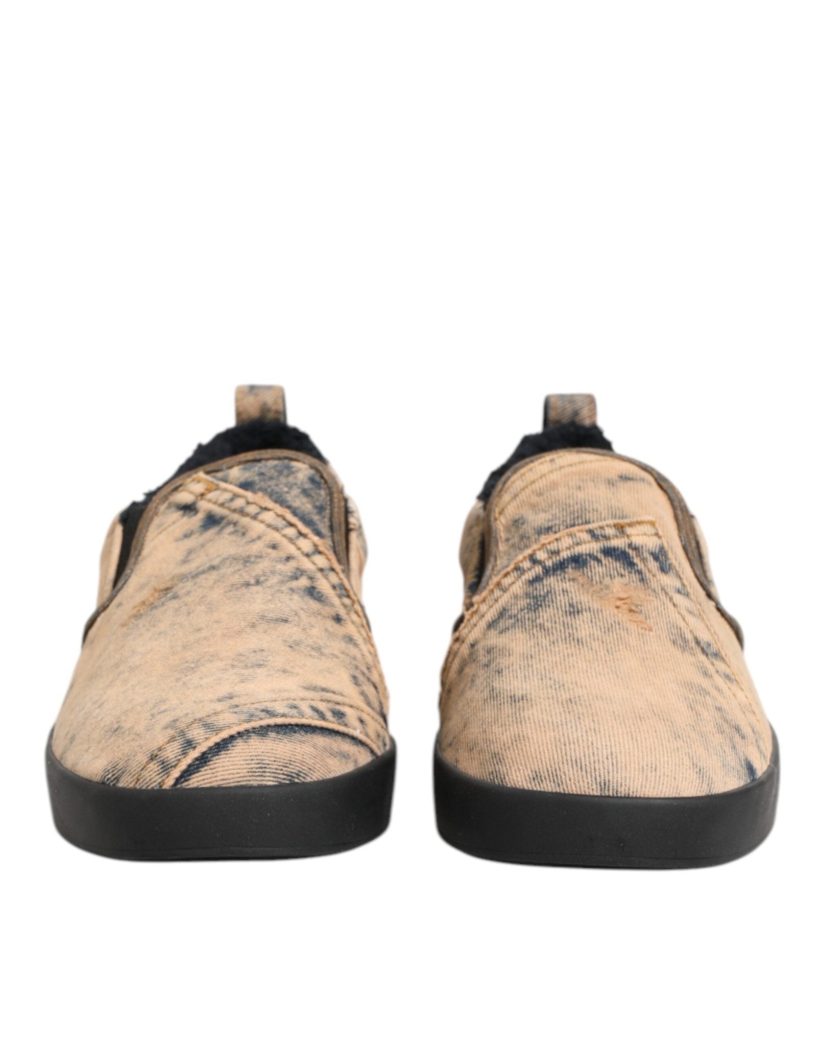 Dolce & Gabbana Beige Cotton Low Top Slip On Sneakers Shoes – EU44/US11 par Dolce & Gabbana | Disponible sur Sandy Store ByNet