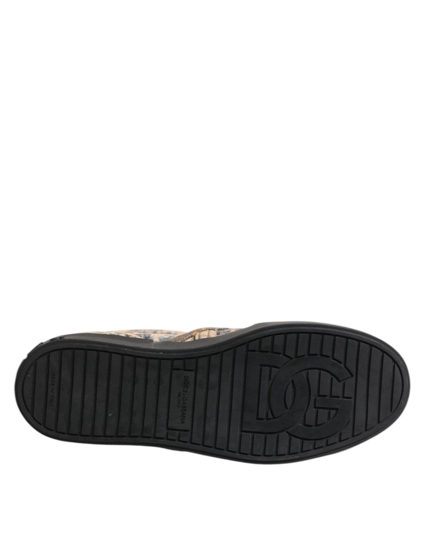 Dolce & Gabbana Beige Cotton Low Top Slip On Sneakers Shoes – EU44/US11 par Dolce & Gabbana | Disponible sur Sandy Store ByNet