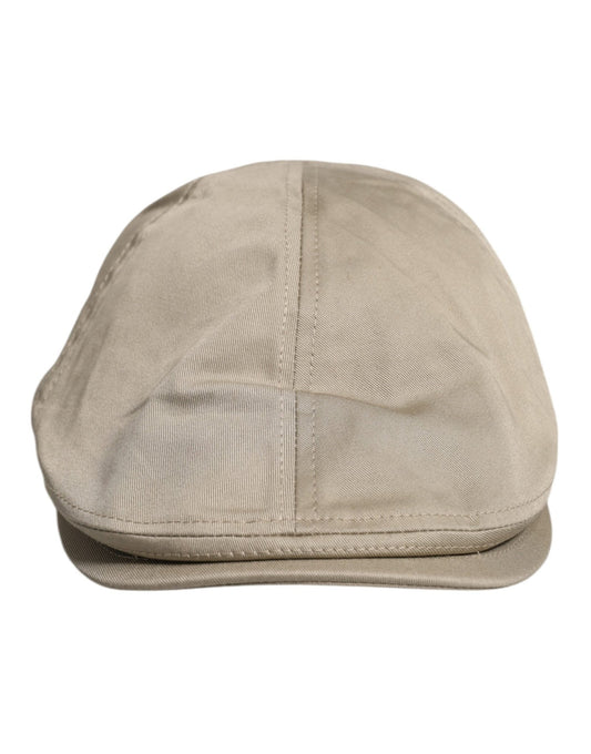 Dolce & Gabbana Beige Cotton Newsboy Capello Cabbie Hat – 58 cm|M par Dolce & Gabbana | Disponible sur Sandy Store ByNet