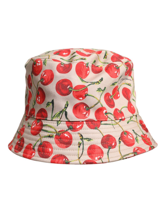 Dolce & Gabbana Beige Cotton Printed Wide Brim Bucket Hat – 59 cm|L par Dolce & Gabbana | Disponible sur Sandy Store ByNet