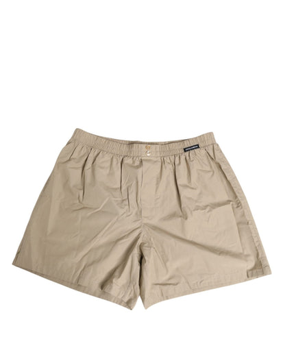 Dolce & Gabbana Beige Cotton Regular Boxer Shorts Underwear – IT3 | XS par Dolce & Gabbana | Disponible sur Sandy Store ByNet
