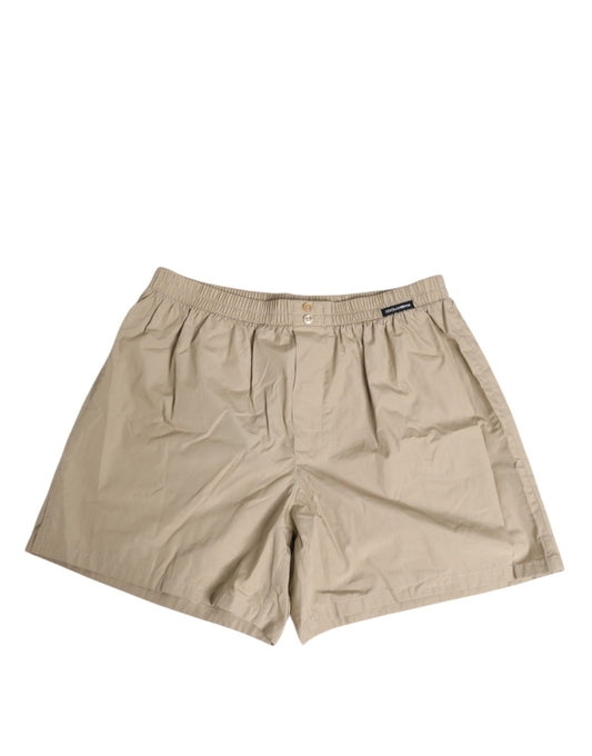 Dolce & Gabbana Beige Cotton Regular Boxer Shorts Underwear – IT3 | XS par Dolce & Gabbana | Disponible sur Sandy Store ByNet