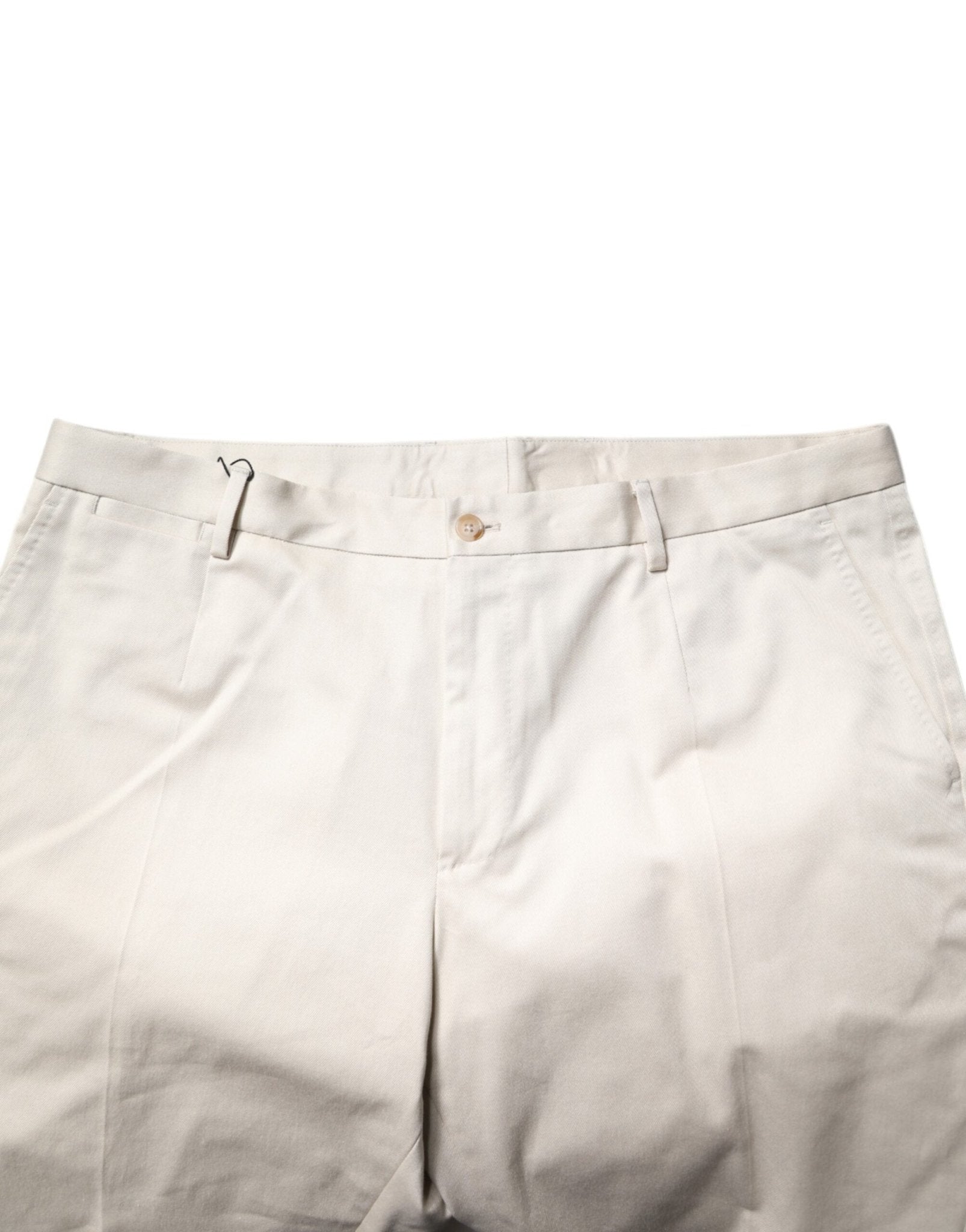 Dolce & Gabbana Beige Cotton Stretch Mid Waist Bermuda Shorts - Sandy Store ByNet