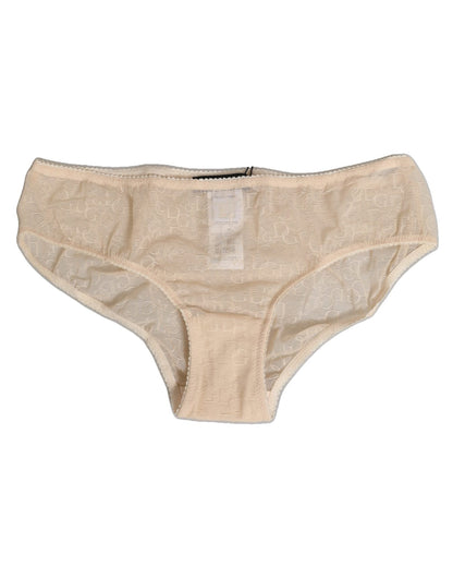 Dolce & Gabbana Beige DG Logo Lace Mid Waist Panty Underwear – IT2 | S par Dolce & Gabbana | Disponible sur Sandy Store ByNet