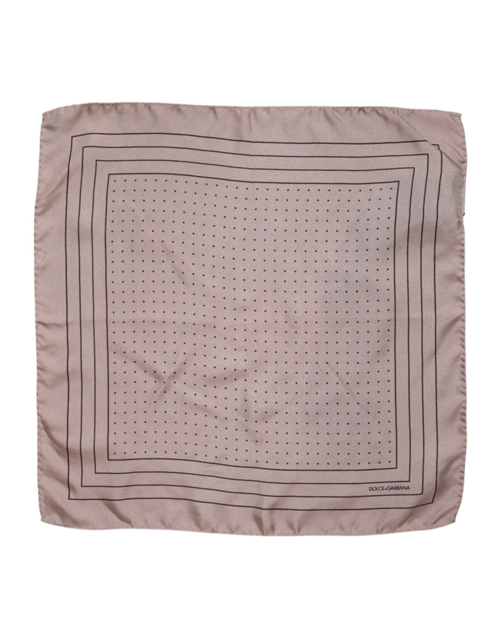 Dolce & Gabbana Beige Dotted Silk Square Men Foulard Scarf – par Dolce & Gabbana | Disponible sur Sandy Store ByNet