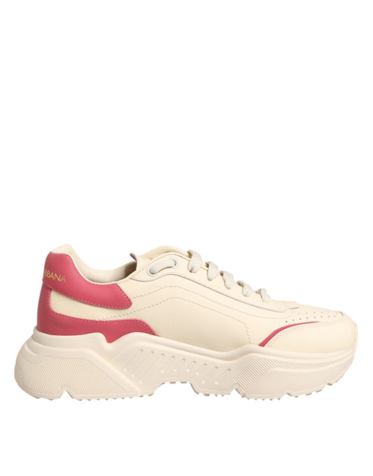 Dolce & Gabbana Beige Leather Daymaster Women Sneaker Shoes – EU39/US8.5 par Dolce & Gabbana | Disponible sur Sandy Store ByNet