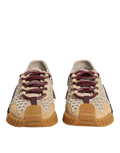 Dolce & Gabbana Beige Neoprene DG Logo NS1 Lace Sneakers Shoes – EU35.5/US5 par Dolce & Gabbana | Disponible sur Sandy Store ByNet