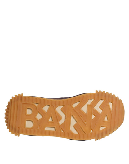 Dolce & Gabbana Beige Neoprene DG Logo NS1 Lace Sneakers Shoes – EU35.5/US5 par Dolce & Gabbana | Disponible sur Sandy Store ByNet