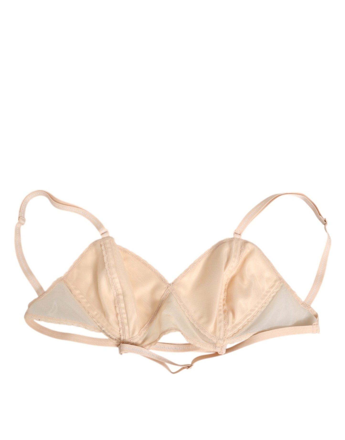 Dolce & Gabbana Beige Nylon Triangle Soft Cup Brassiere Underwear – IT3 | M par Dolce & Gabbana | Disponible sur Sandy Store ByNet