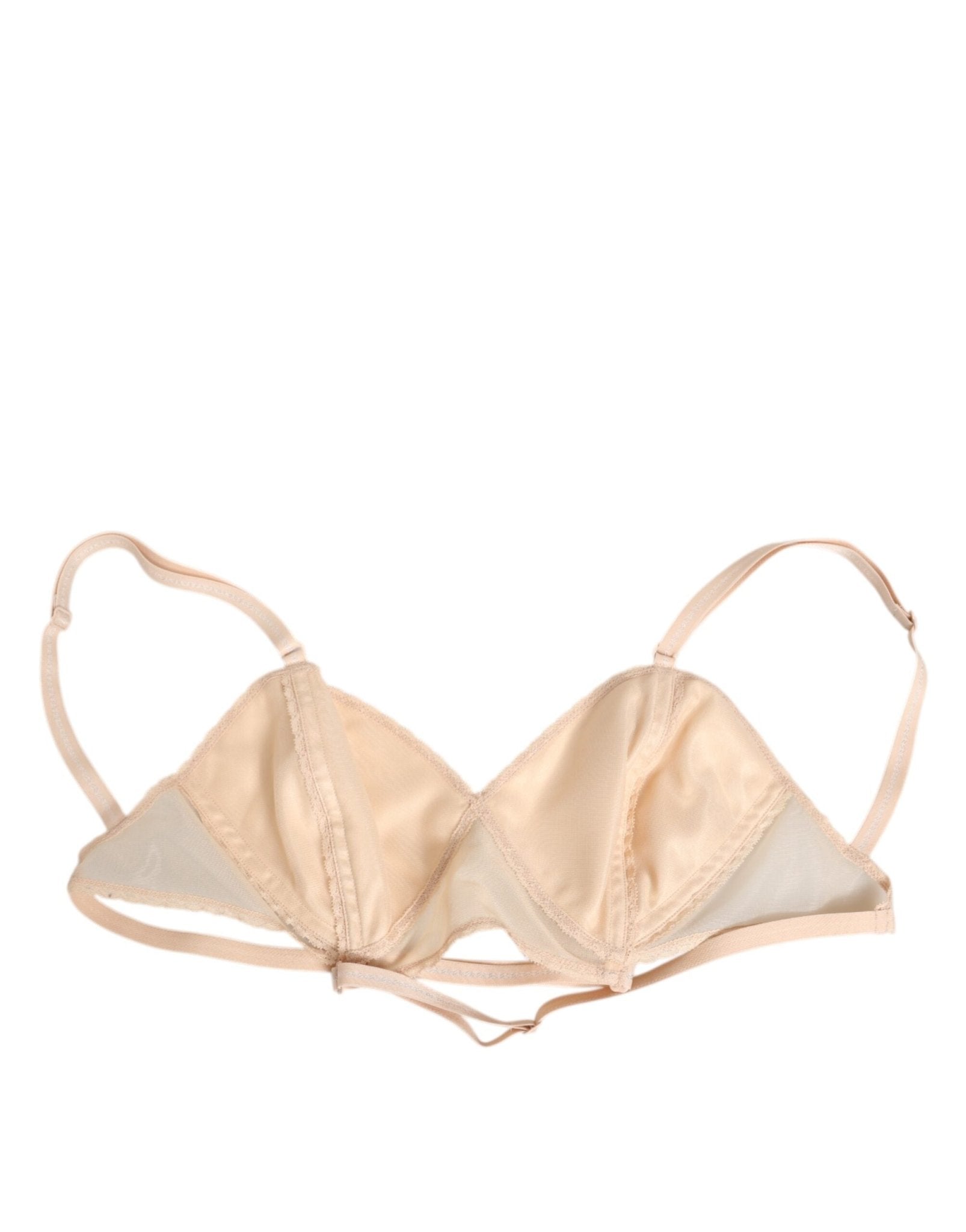 Dolce & Gabbana Beige Nylon Triangle Soft Cup Brassiere Underwear – IT3 | M par Dolce & Gabbana | Disponible sur Sandy Store ByNet