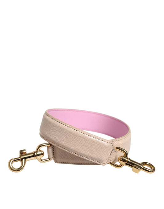 Dolce & Gabbana Beige Pink Leather Handbag Accessory Shoulder Strap – par Dolce & Gabbana | Disponible sur Sandy Store ByNet