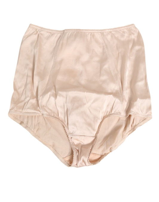 Dolce & Gabbana Beige Rosato Silk Satin High Waist Underwear – IT2 | S par Dolce & Gabbana | Disponible sur Sandy Store ByNet