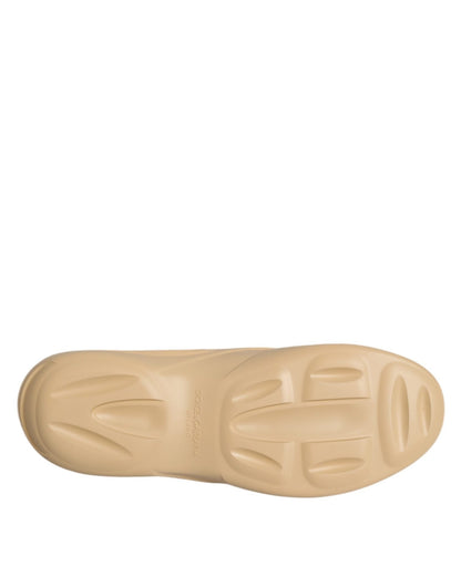 Dolce & Gabbana Beige Rubber Slides Low Top Sneakers Shoes – EU44/US11 par Dolce & Gabbana | Disponible sur Sandy Store ByNet
