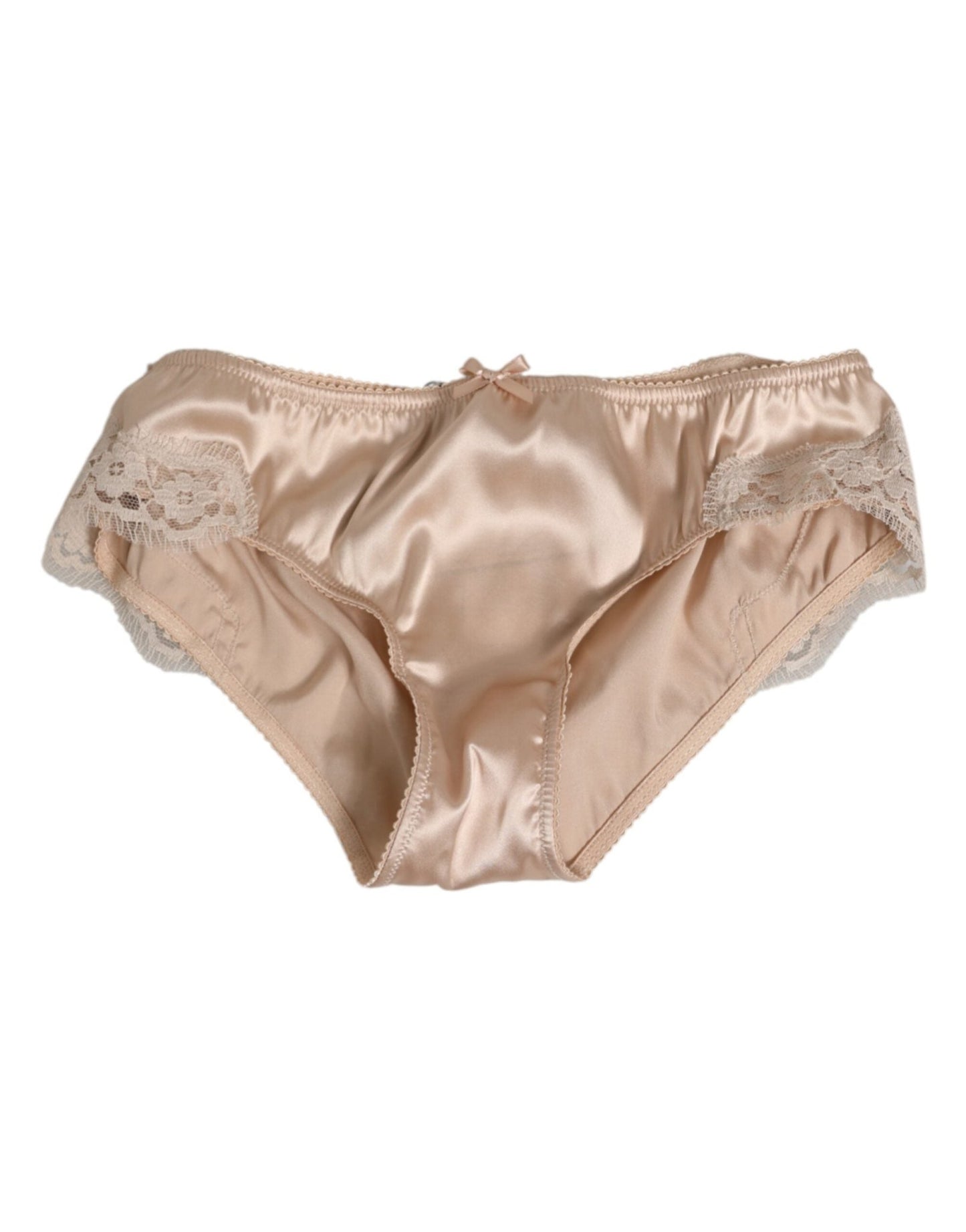 Dolce & Gabbana Beige Silk Satin Floral Lace Panty Brief Underwear – IT1 | XS par Dolce & Gabbana | Disponible sur Sandy Store ByNet
