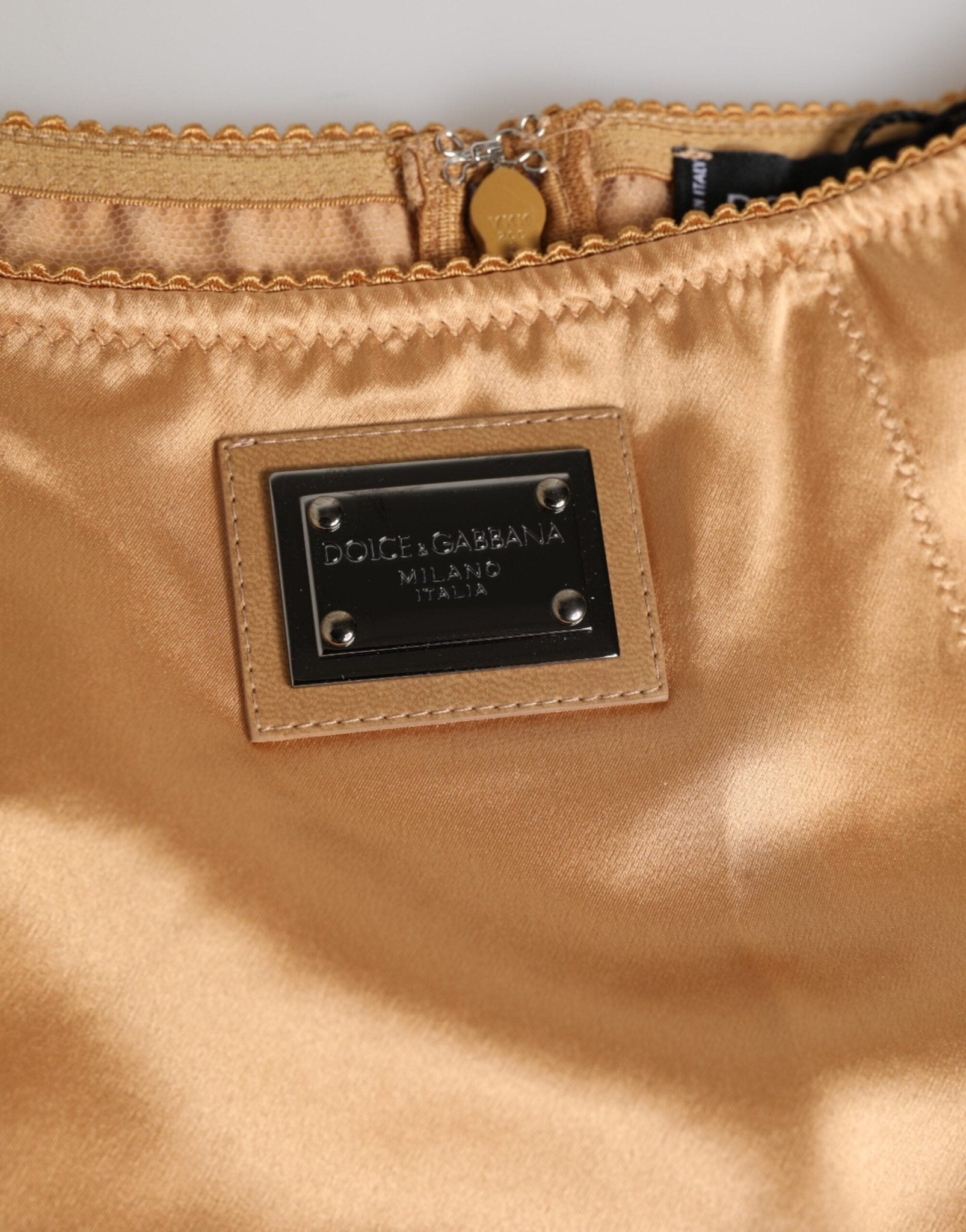 Dolce & Gabbana Beige Silk Stretch High Waist Girdle Underwear – IT2 | S par Dolce & Gabbana | Disponible sur Sandy Store ByNet