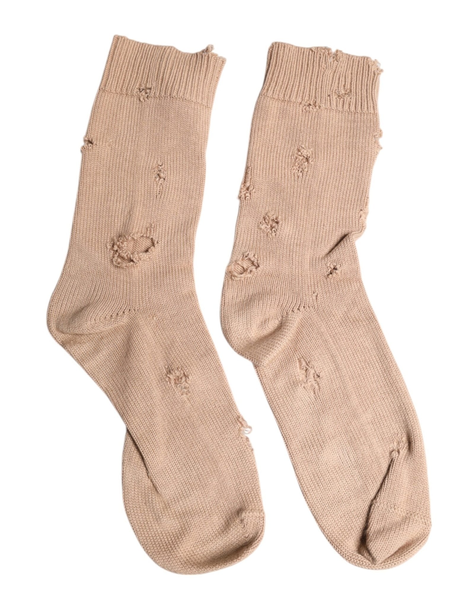 Dolce & Gabbana Beige Solid Stretch Mid Calf Men Socks – L par Dolce & Gabbana | Disponible sur Sandy Store ByNet