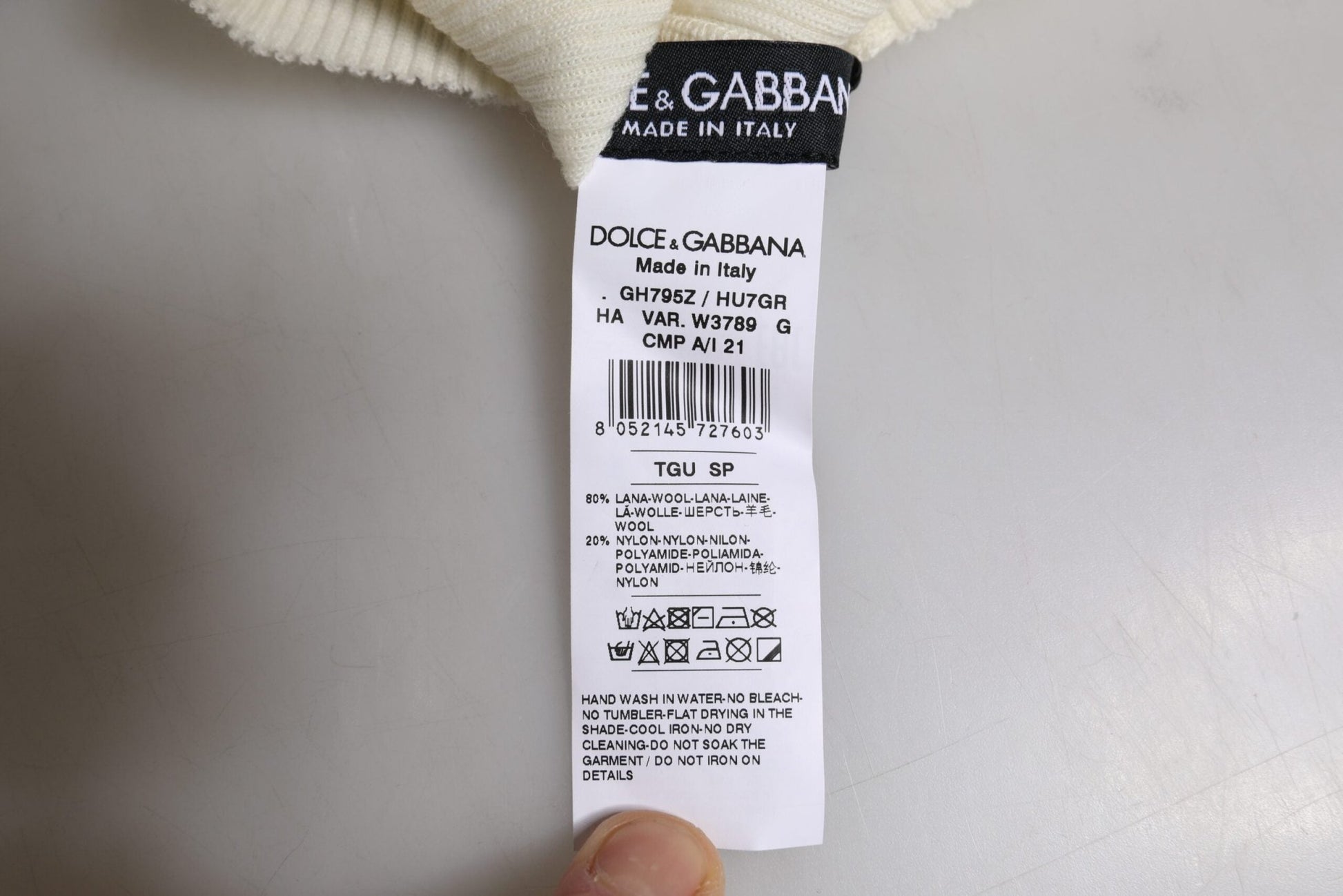 Dolce & Gabbana Beige Wool Blend Knitted Beanie Cap - Sandy Store ByNet