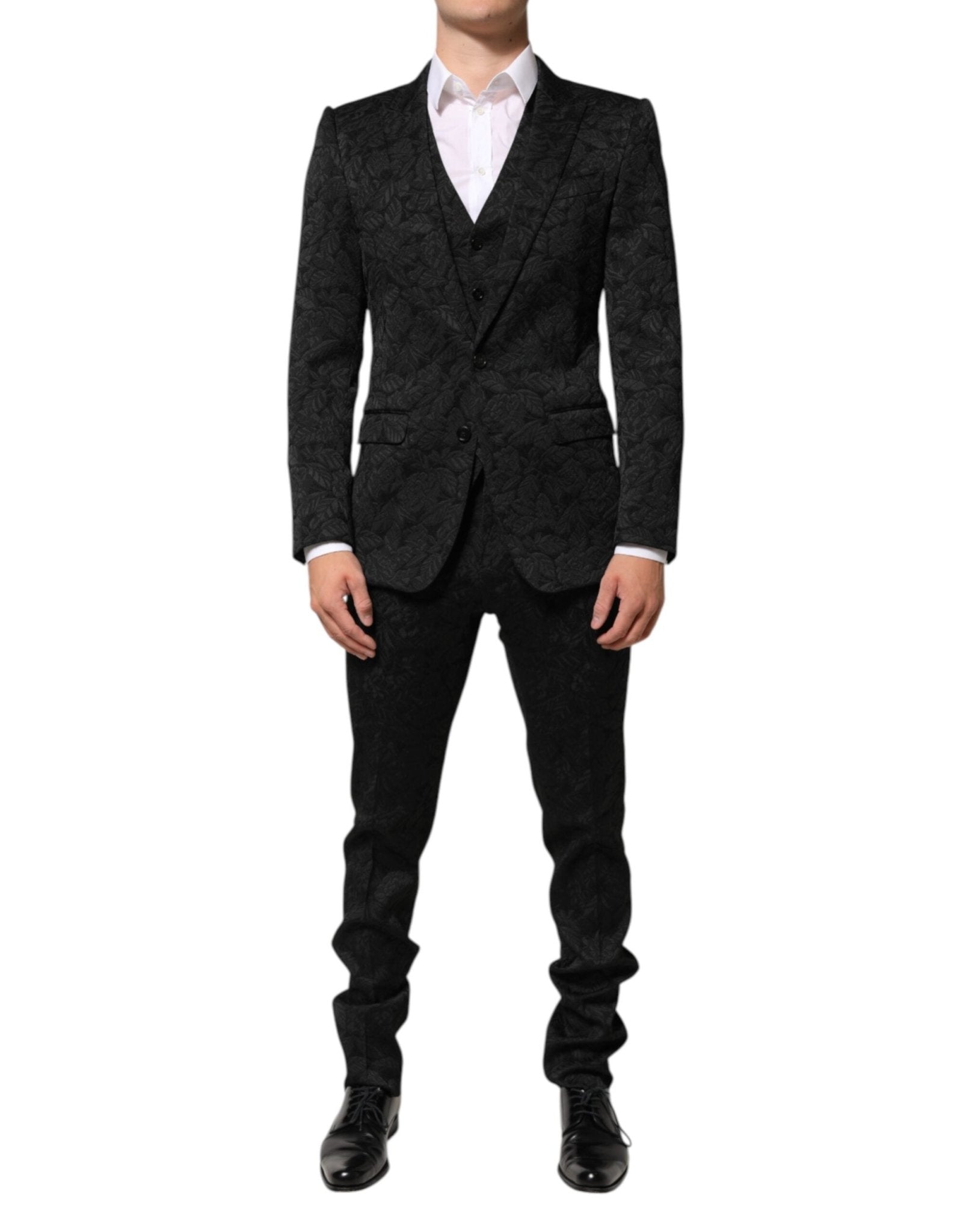 Dolce & Gabbana Black 3 Piece Brocade Jacquard Suit MARTINI – IT46 | S par Dolce & Gabbana | Disponible sur Sandy Store ByNet