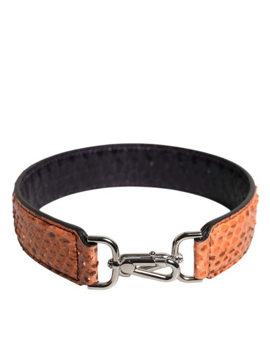 Dolce & Gabbana Black Beige Exotic Leather Bag Shoulder Strap – par Dolce & Gabbana | Disponible sur Sandy Store ByNet