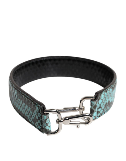 Dolce & Gabbana Black Blue Exotic Leather Bag Shoulder Strap – par Dolce & Gabbana | Disponible sur Sandy Store ByNet