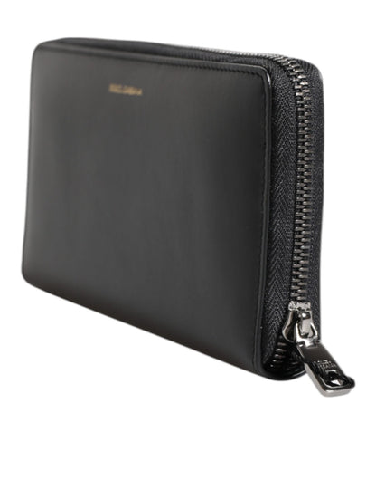 Dolce & Gabbana Black Blue Exotic Leather Embossed Continental Wallet - Sandy Store ByNet
