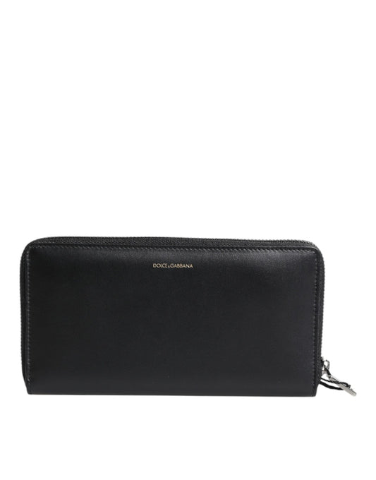 Dolce & Gabbana Black Blue Exotic Leather Embossed Continental Wallet - Sandy Store ByNet