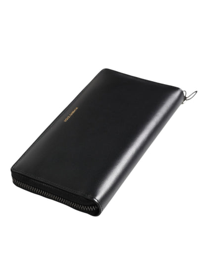Dolce & Gabbana Black Blue Exotic Leather Embossed Continental Wallet - Sandy Store ByNet